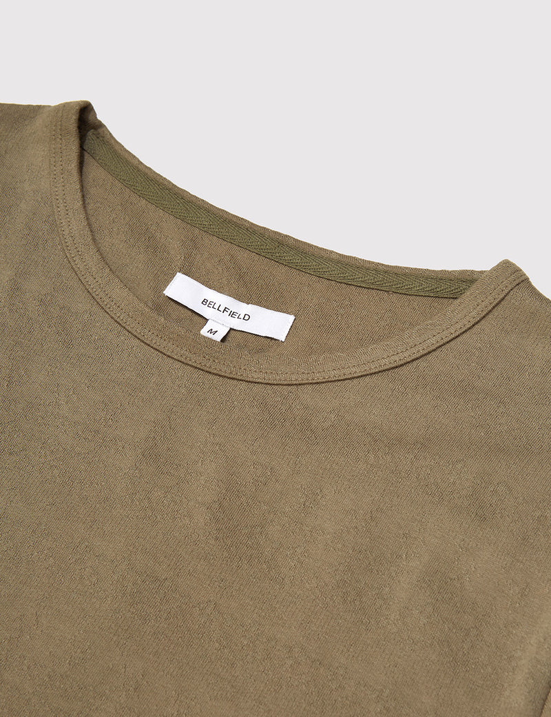 Bellfield Sorrento Jacquard T-Shirt - Khaki