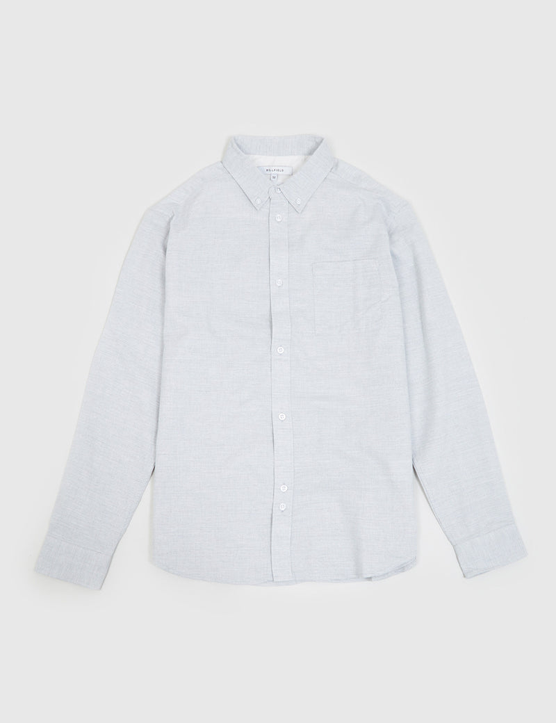 Bellfield Wester Textured Shirt - Light Grey
