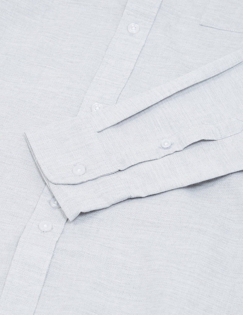 Bellfield Wester Textured Shirt - Light Grey