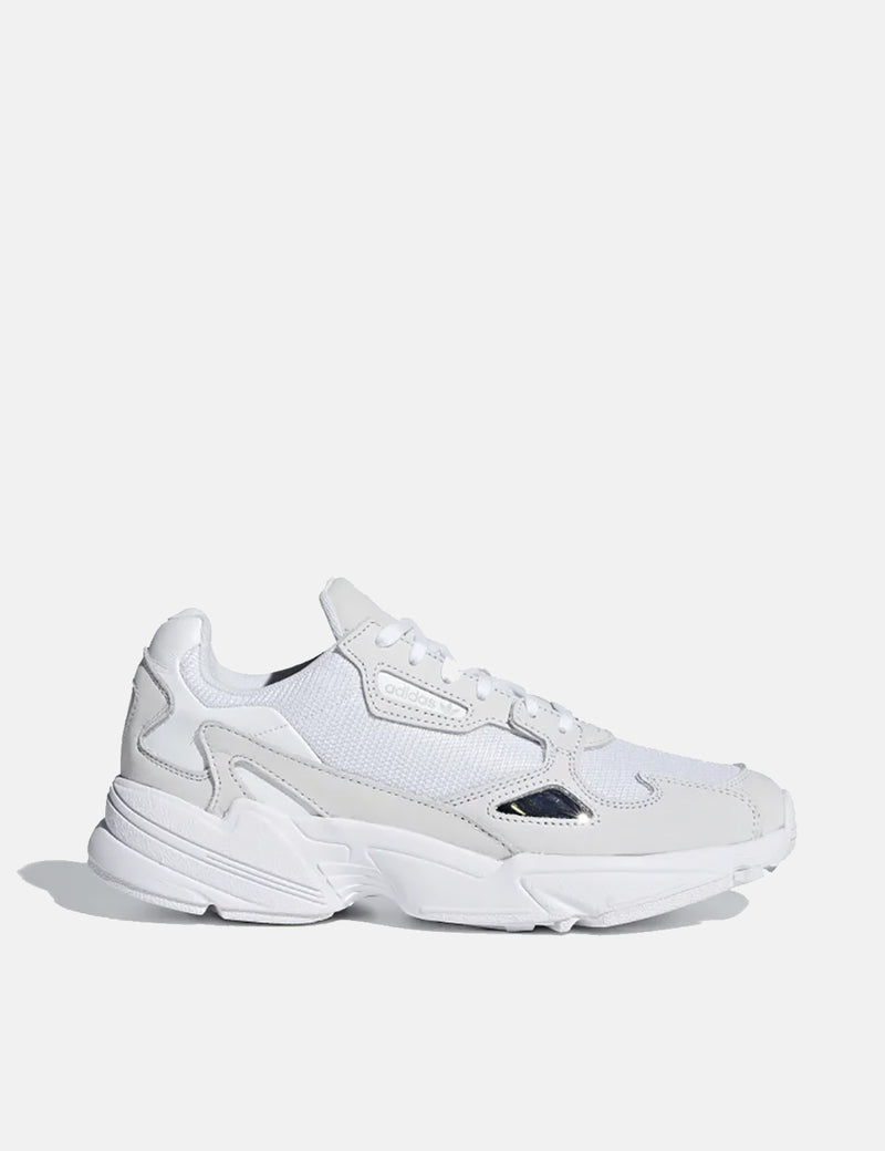Womens adidas Falcon Shoes (B28128) - Cloud White/Crystal White