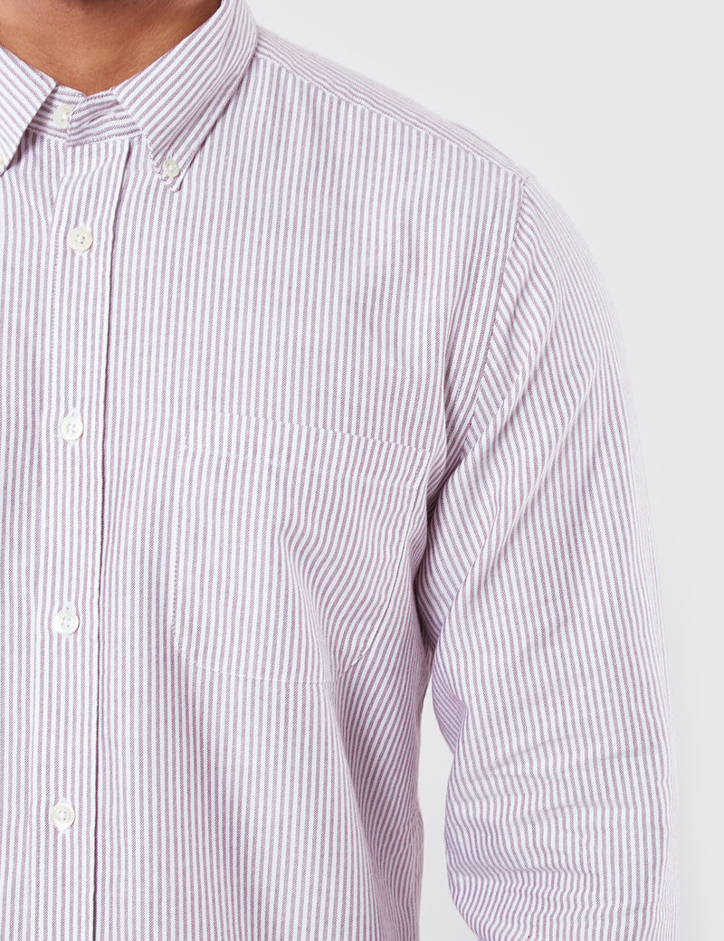 Portuguese Flannel Belavista Shirt - Bordeaux
