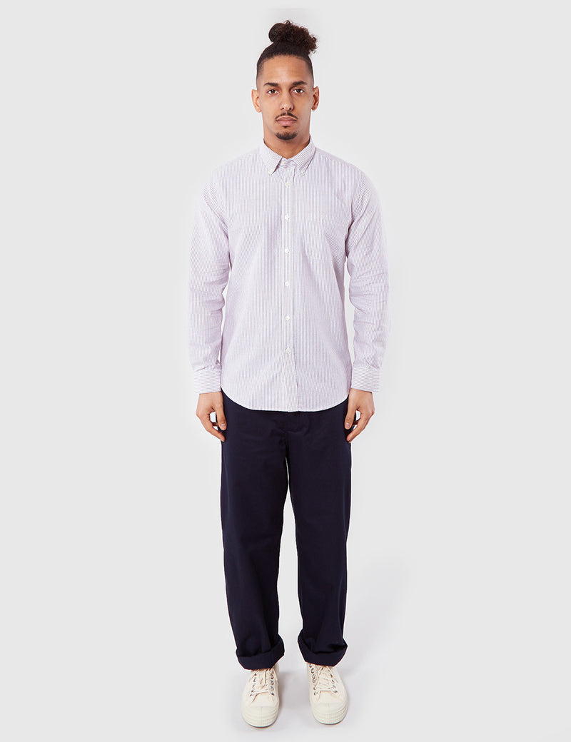 Portuguese Flannel Belavista Shirt - Bordeaux