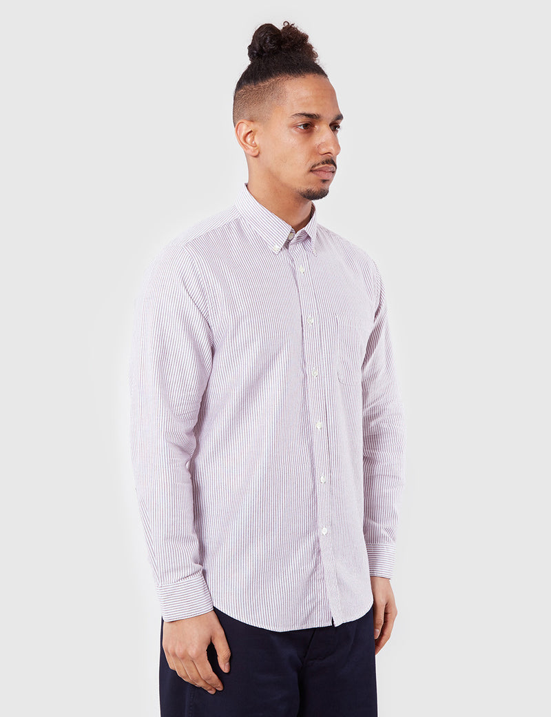Portuguese Flannel Belavista Shirt - Bordeaux