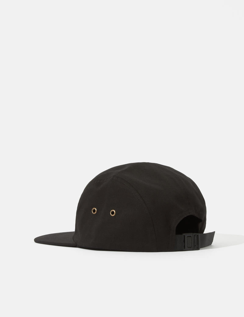 Bhode 5-Panel Cap (Cotton Twill) - Black