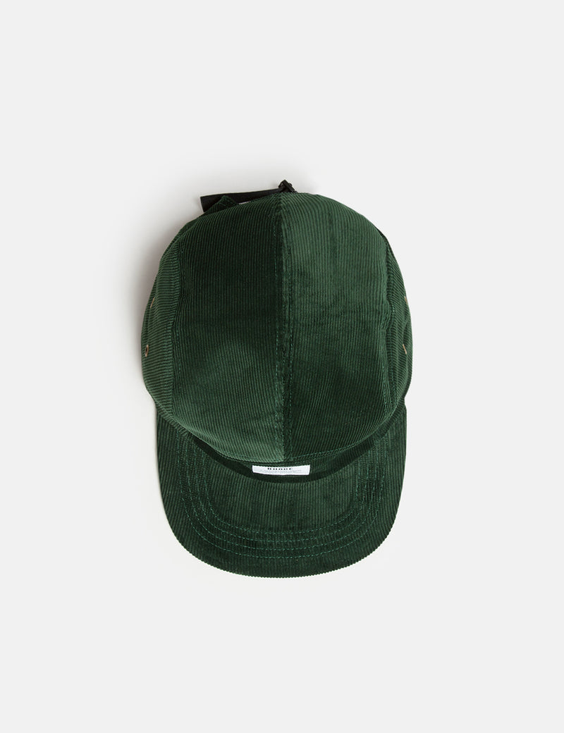 Bhode 5-Panel Cap (Cord) - Forest Green