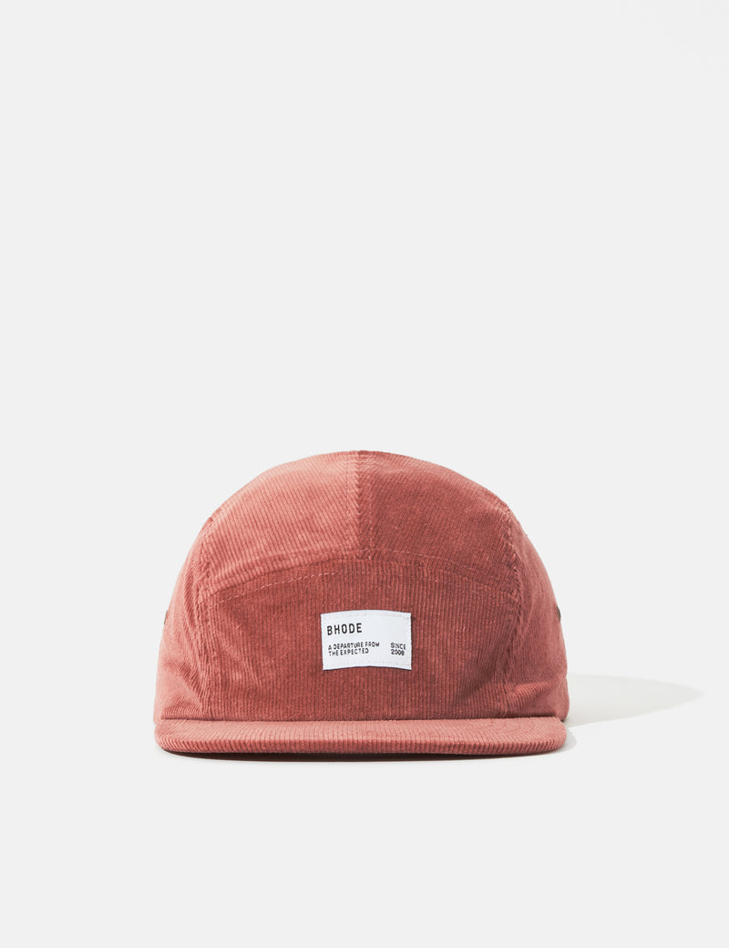 Casquette 5 Panneaux (Cordon) Bhode - Vieux Rose