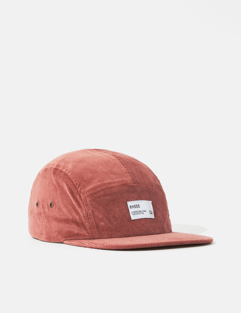 Casquette 5 Panneaux (Cordon) Bhode - Vieux Rose