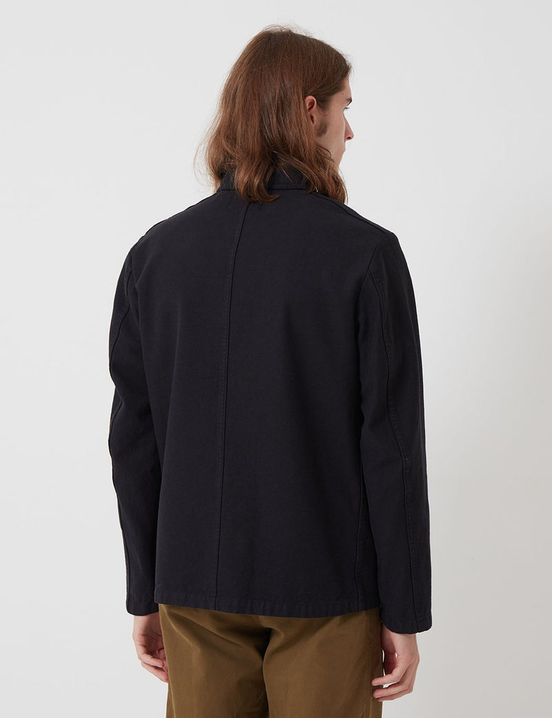 Bhode Chore Workwear Jacket (Overdyed)-블랙