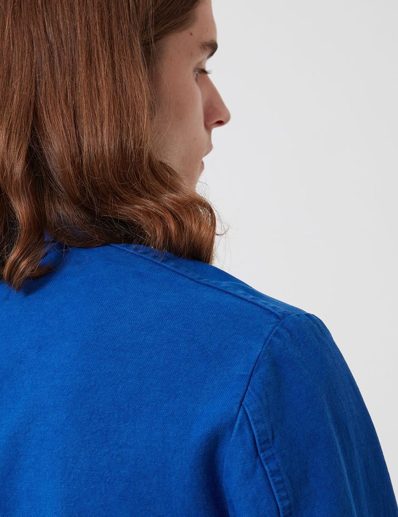 Bhode Chore Workwear Jacket-Buggati Blue (오버 다이)