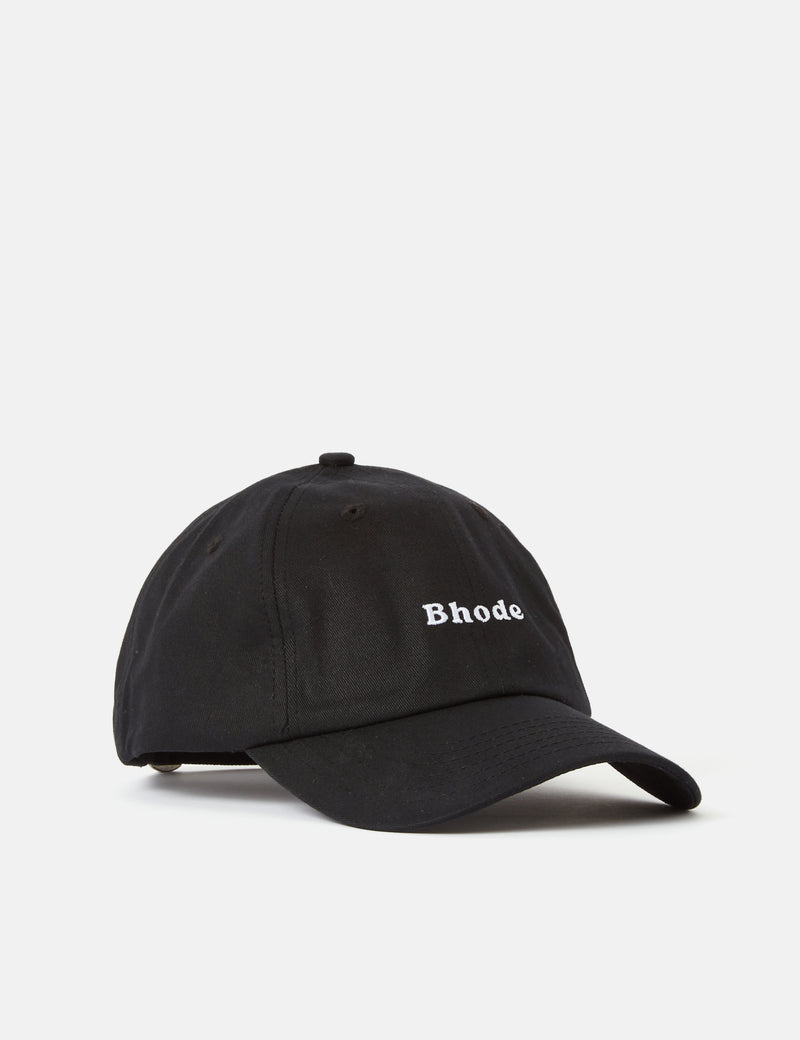 Bhode Embroidered Script Baseball Cap - Black