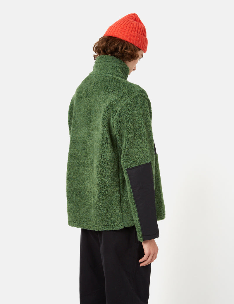 Bhode Sherpa Zip Fleece Jacket - Vert sauge