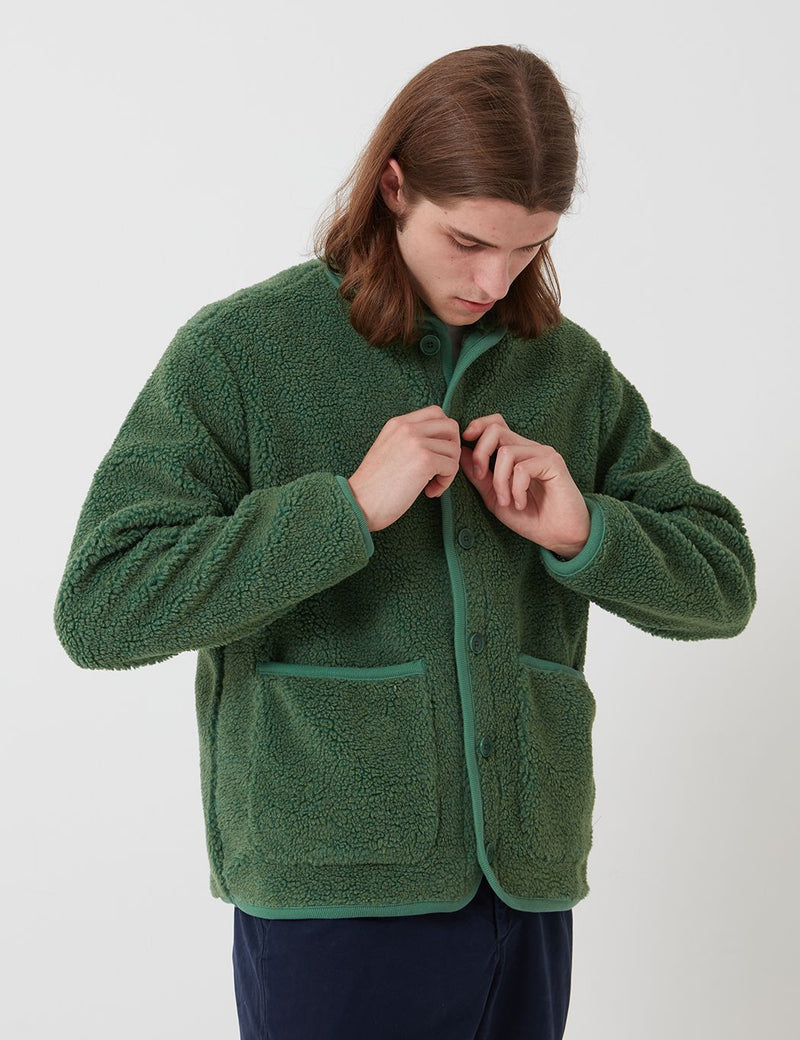 Bhode Fleece Work Jacket - Salbeigrün