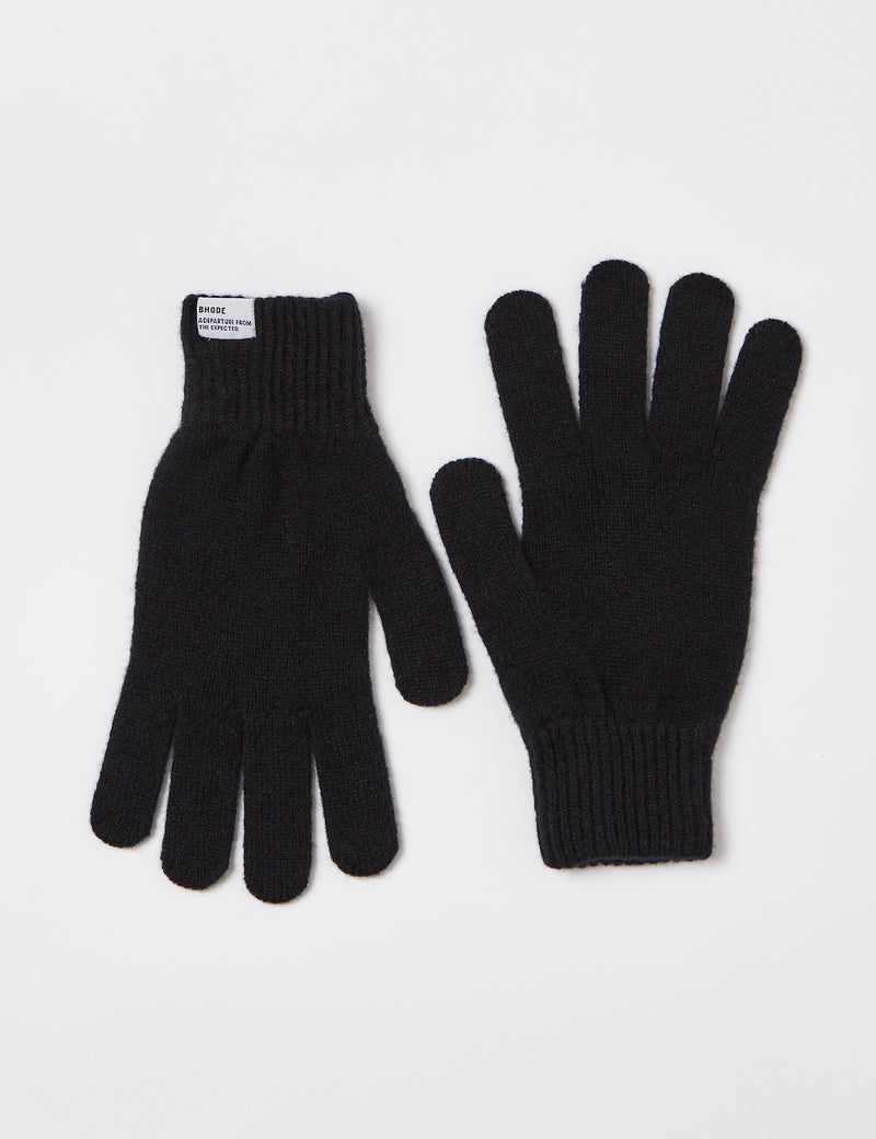 Bhode Hawick Gloves (Lambswool) - Black