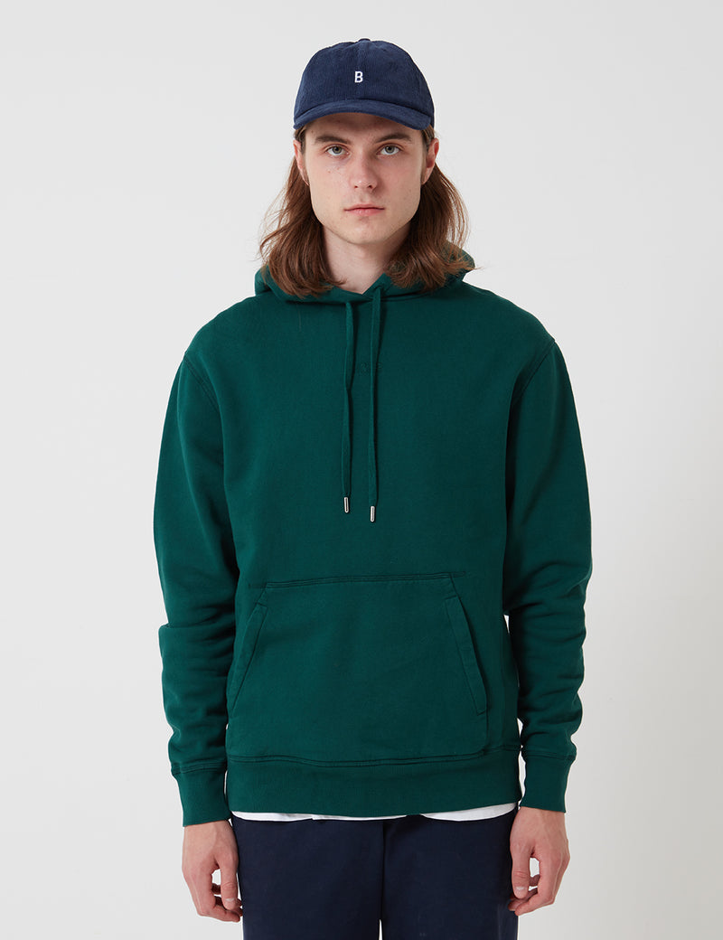 Bhode Oversized Pocket Hoodie (Organic Cotton 360gm2) - Forest Green