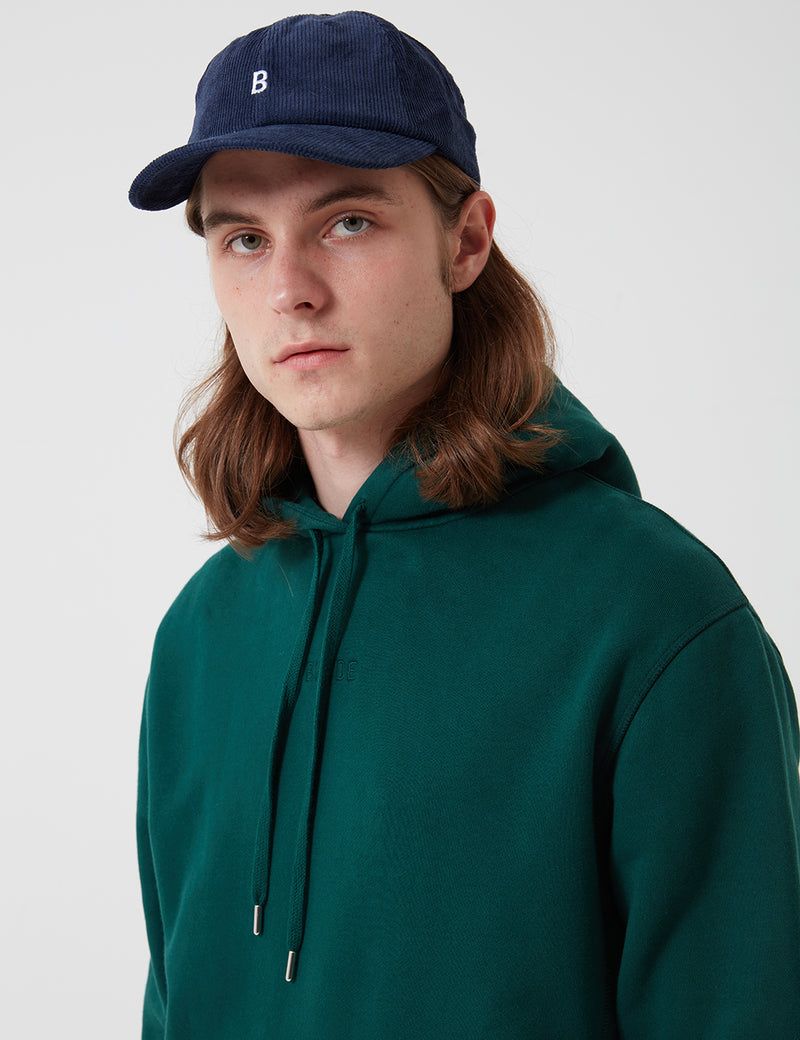 Bhode Oversized Pocket Hoodie (Organic Cotton 360gm2) - Forest Green