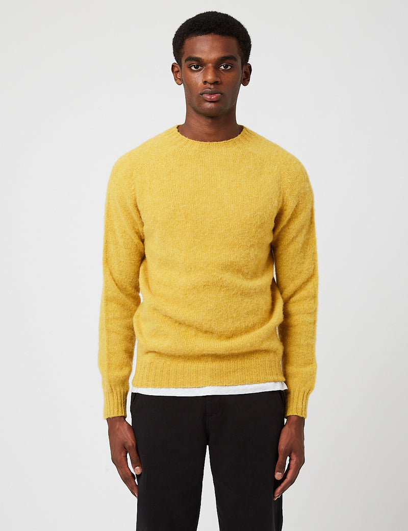 Bhode Supersoft Lambswool (Fabriqué en Ecosse) - Jaune pépite