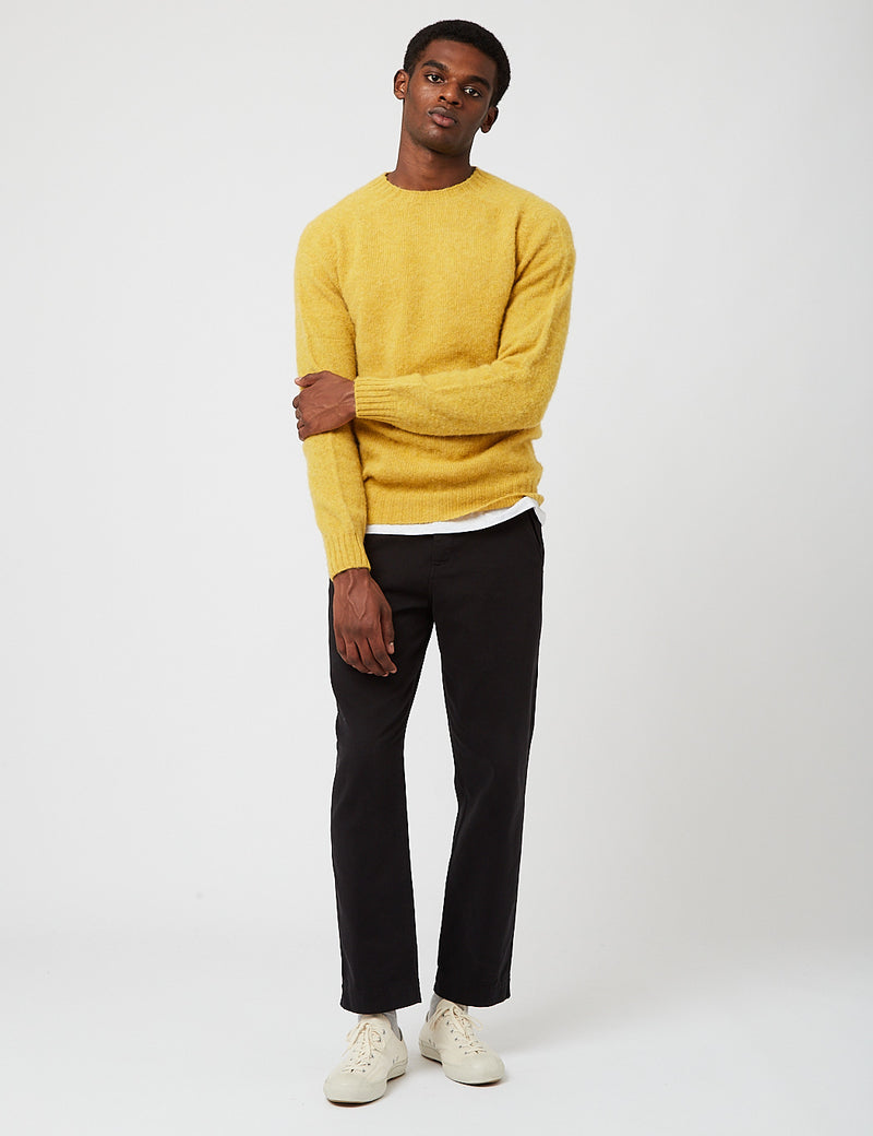 Bhode Supersoft Lambswool (Fabriqué en Ecosse) - Jaune pépite