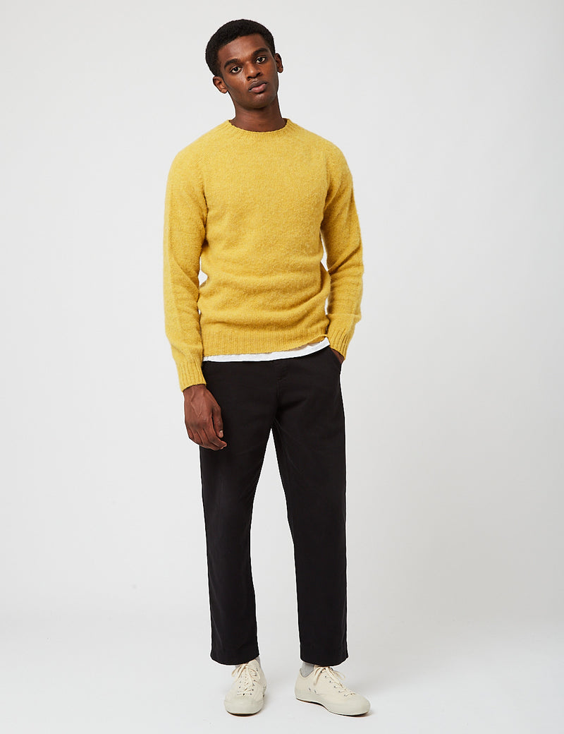 Bhode Supersoft Lambswool (Fabriqué en Ecosse) - Jaune pépite