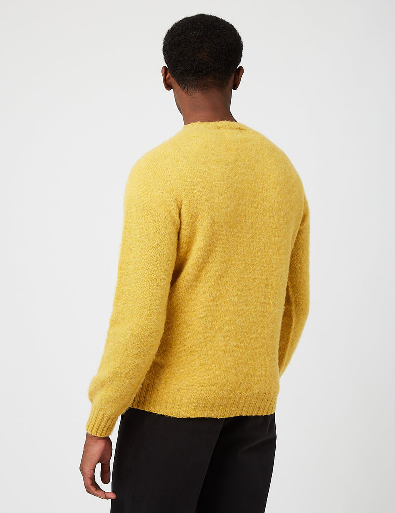 Bhode Supersoft Lambswool (Fabriqué en Ecosse) - Jaune pépite