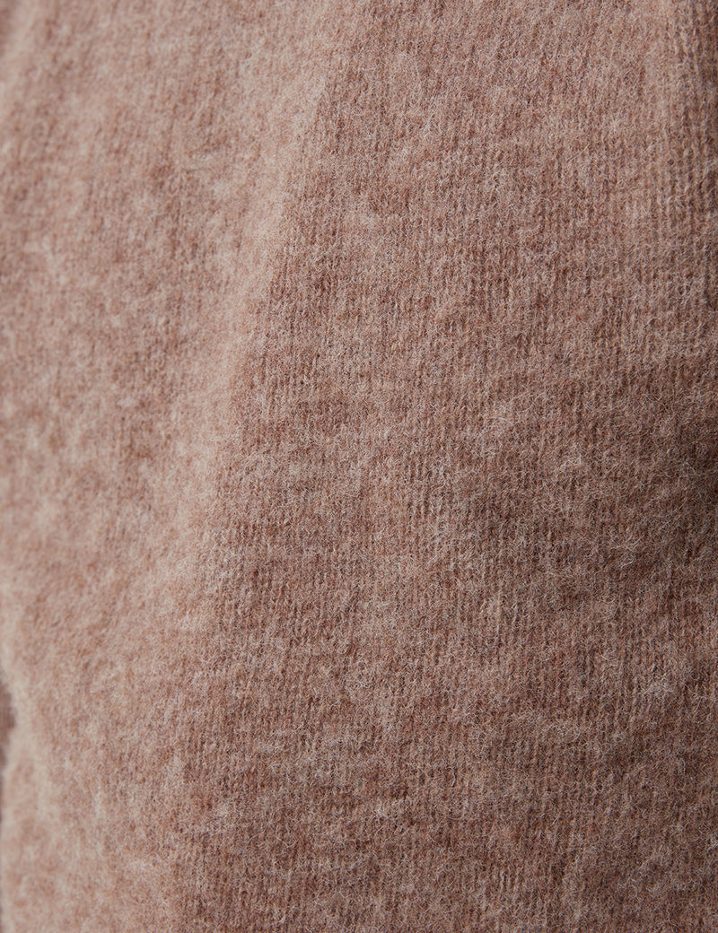 Bhode Supersoft Lambswool Jumper (Made in Scotland) - Nutmeg Brown