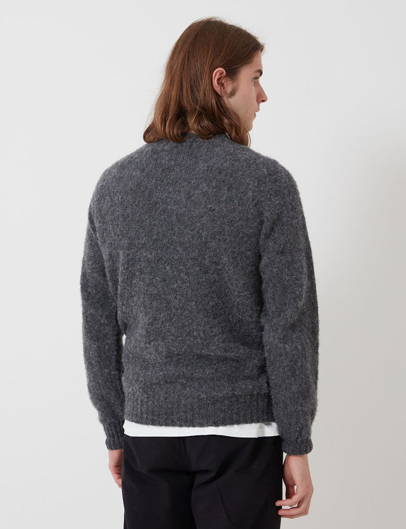 Bhode Supersoft Lambswool 점퍼 (Made in Scotland)-Oxford Gray
