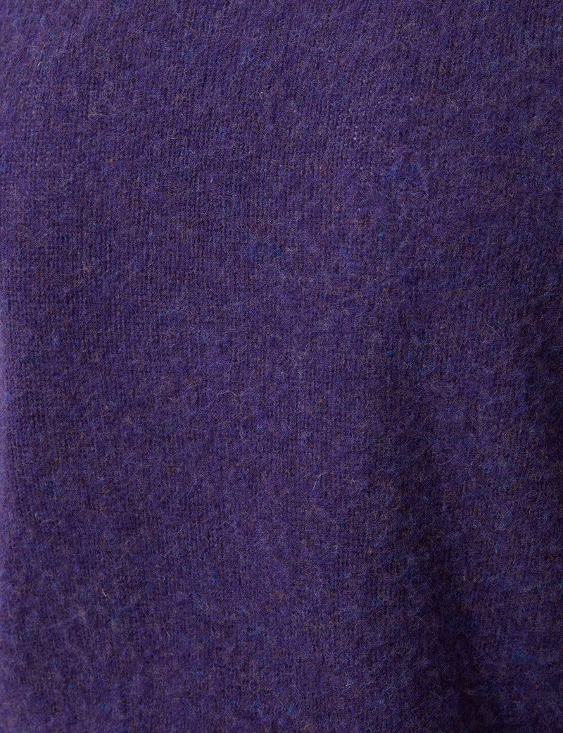 Bhode Supersoft Lambswool Jumper (Made in Scotland) - Royal Violet