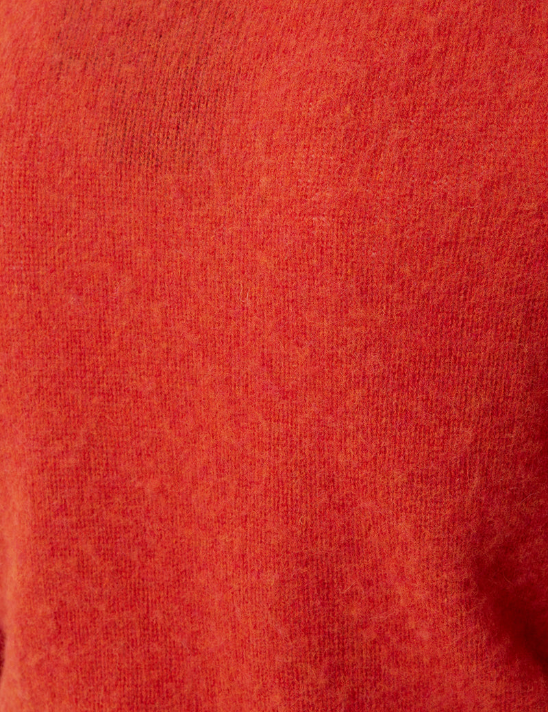Pull en laine d'agneau Bhode Supersoft (fabriqué en Écosse) - Spice Orange