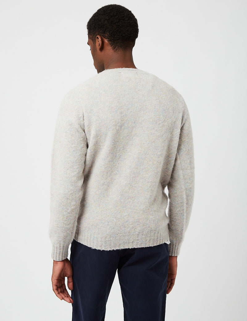 Bhode Supersoft Lambswool Pullover (Made in Scotland) - Ugie Pearl