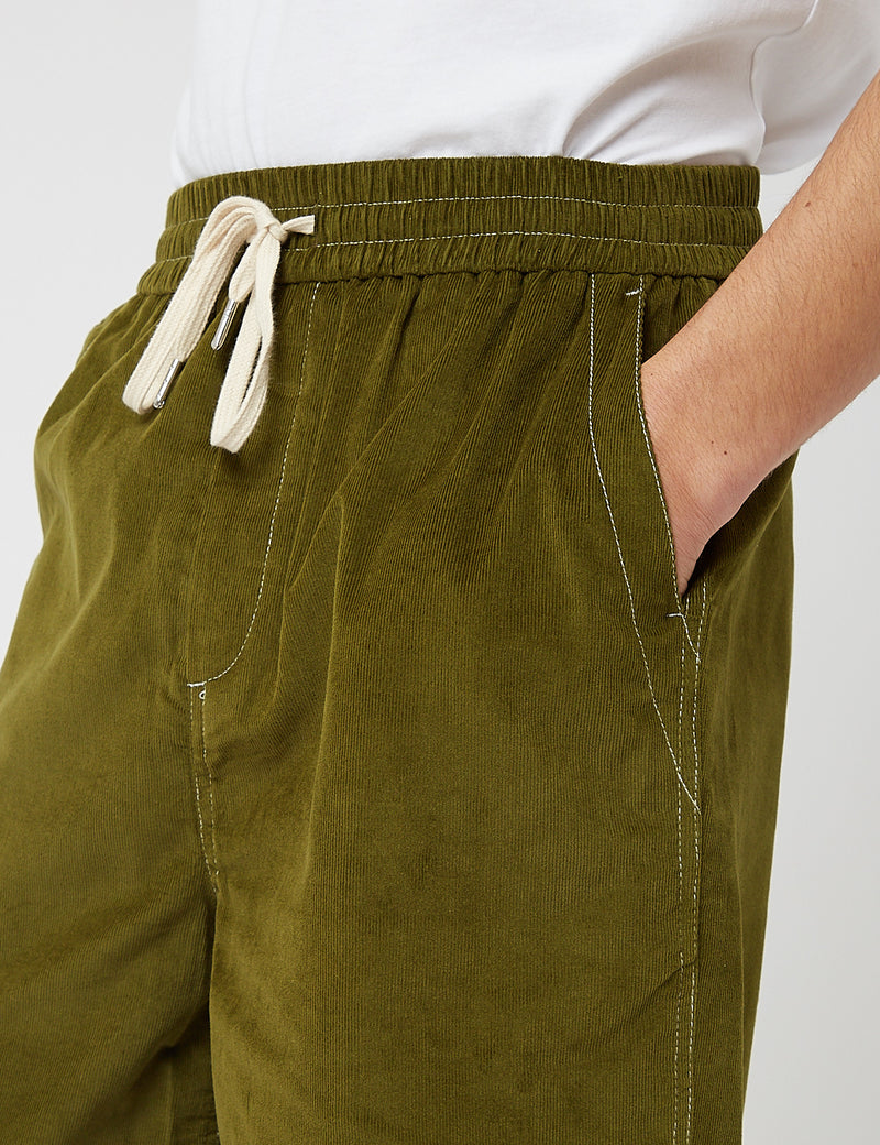 Bhode x Brisbane Moss Cord Shorts ( Bhode ) - Grasgrün