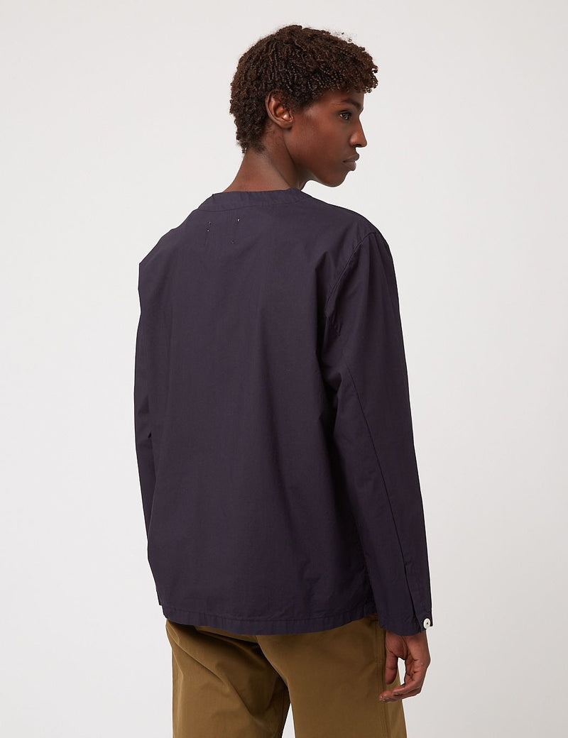 Bhode 레일로드 셔츠(이탈리아 포플린) - 네이비 블루