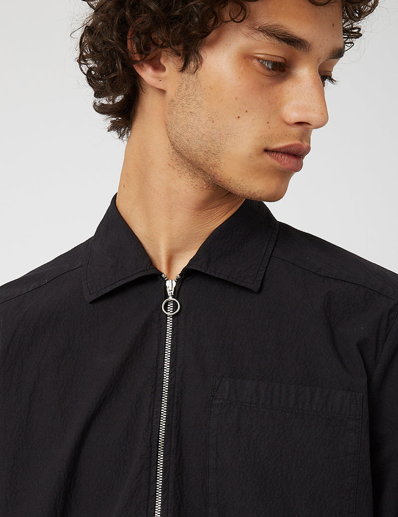 Bhode Zip Shirt ( Bhode )-블랙