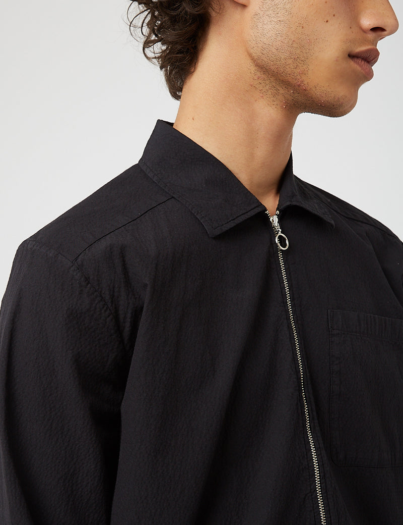 Bhode Zip Shirt ( Bhode )-블랙