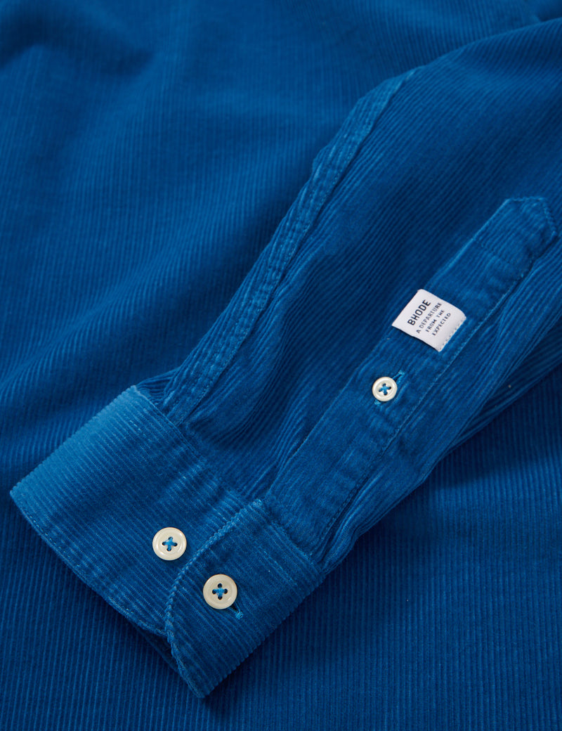 Bhode x Brisbane Moss Shirt (14 Wale Cord)- Bhode 블루