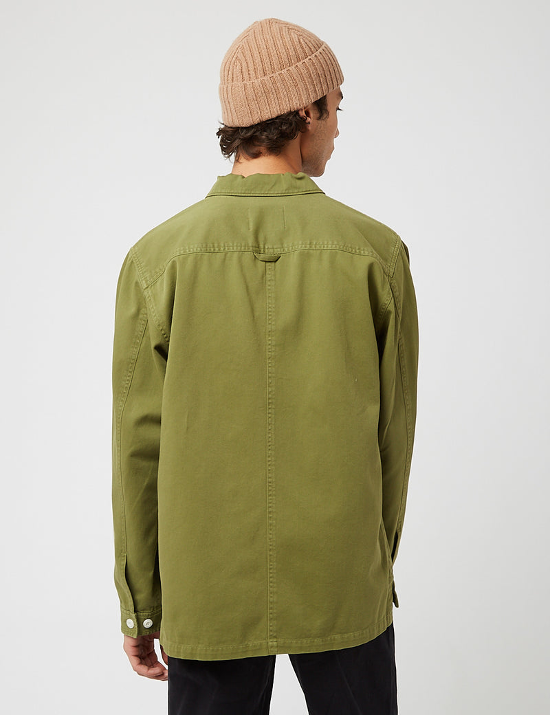 Bhode Box Shirt (Cotton Twill) Bhode Green