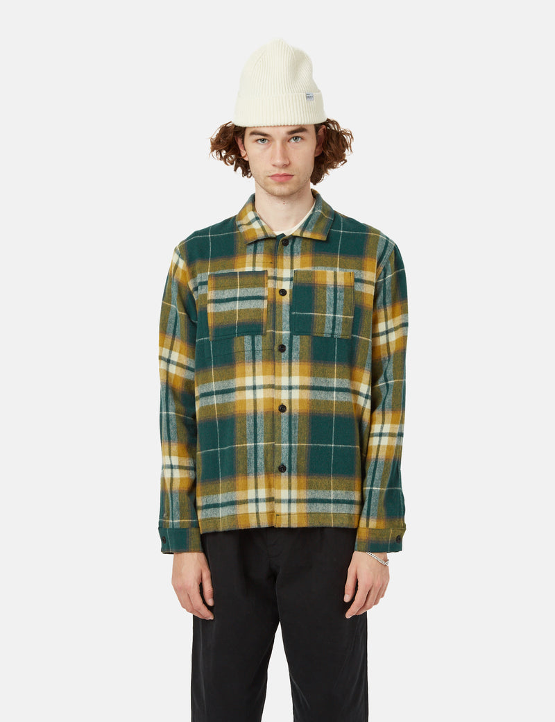 Bhode Overshirt (kariert) - Grün