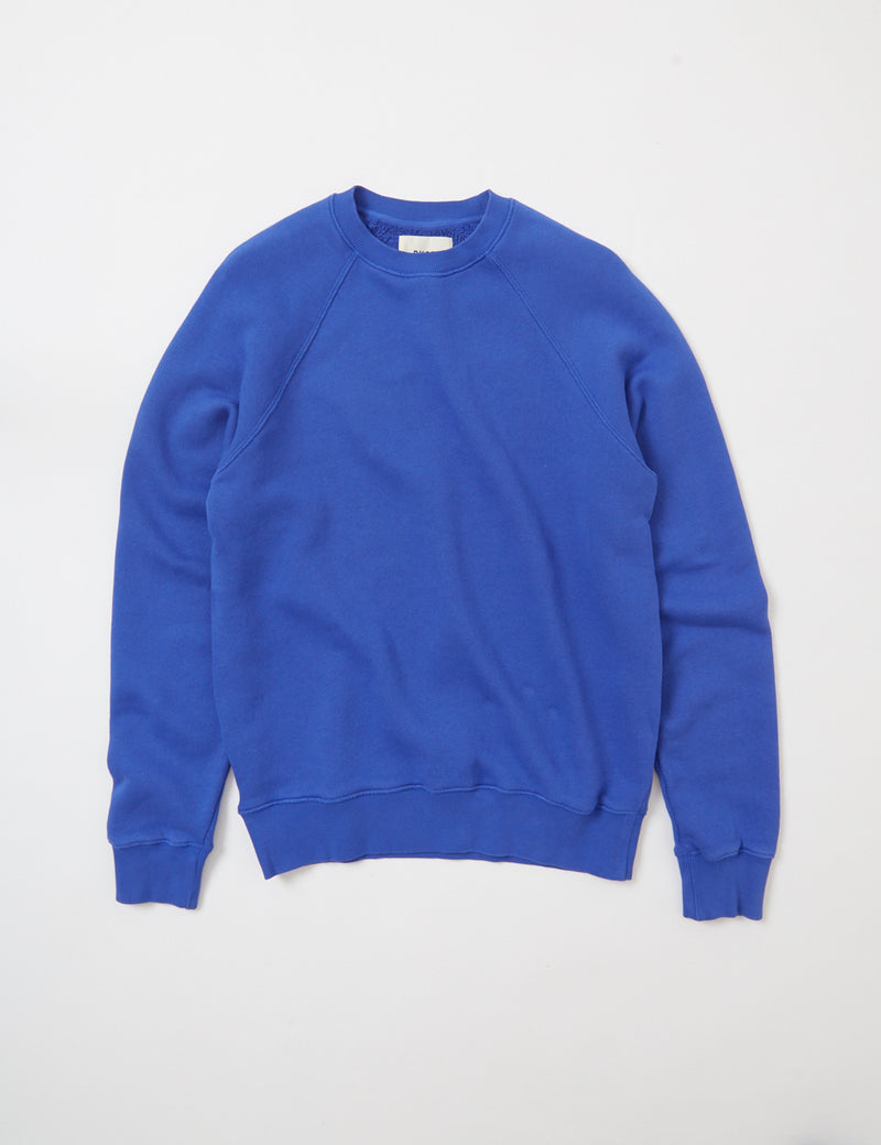 Bhode Raglan 크루 스웻 셔츠 (루프백)-프렌치 블루
