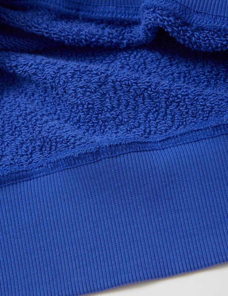 Bhodeラグランクルースウェットシャツ（ループバック）-フレンチブルー