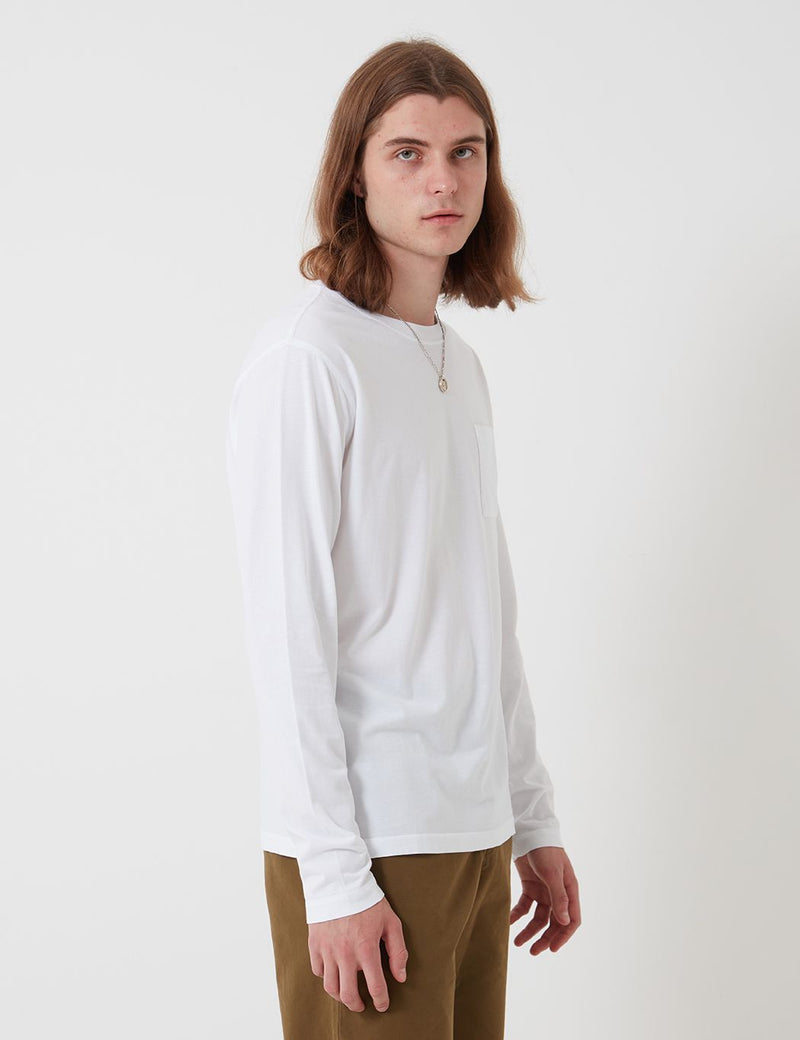 Bhode Besuto Long Sleeve T-Shirt (Organic Cotton) - White