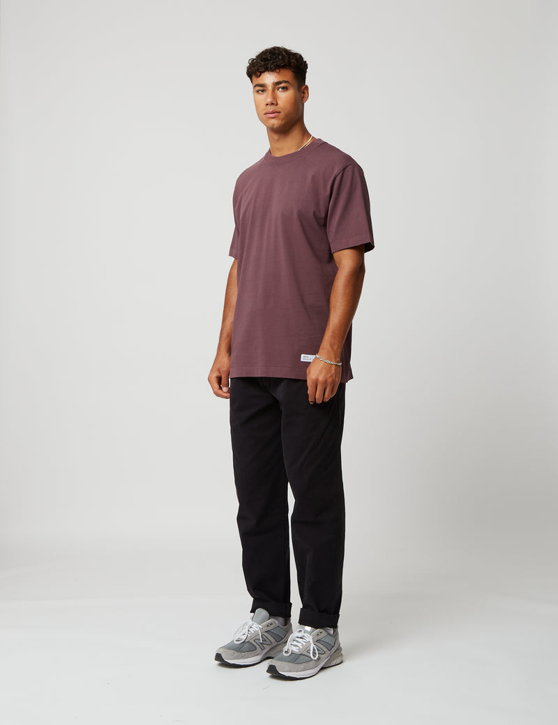T-Shirt Bhode Everyday Heavyweight (Bio) - Aubergine