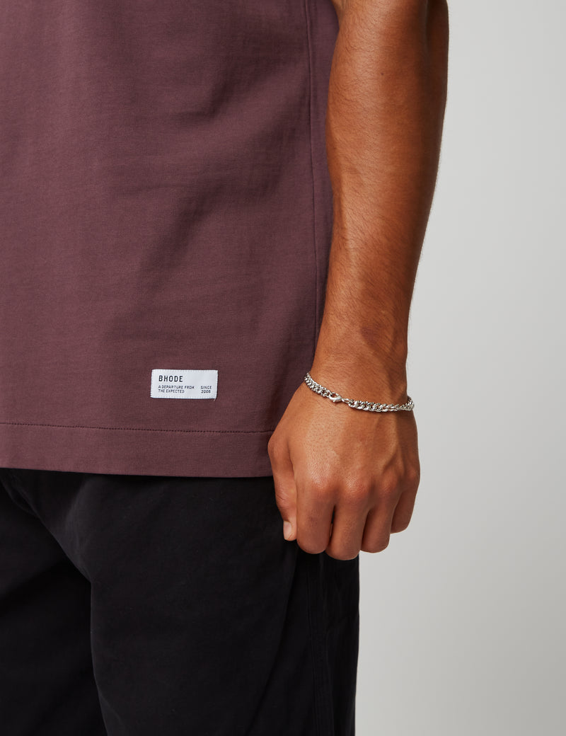T-Shirt Bhode Everyday Heavyweight (Bio) - Aubergine