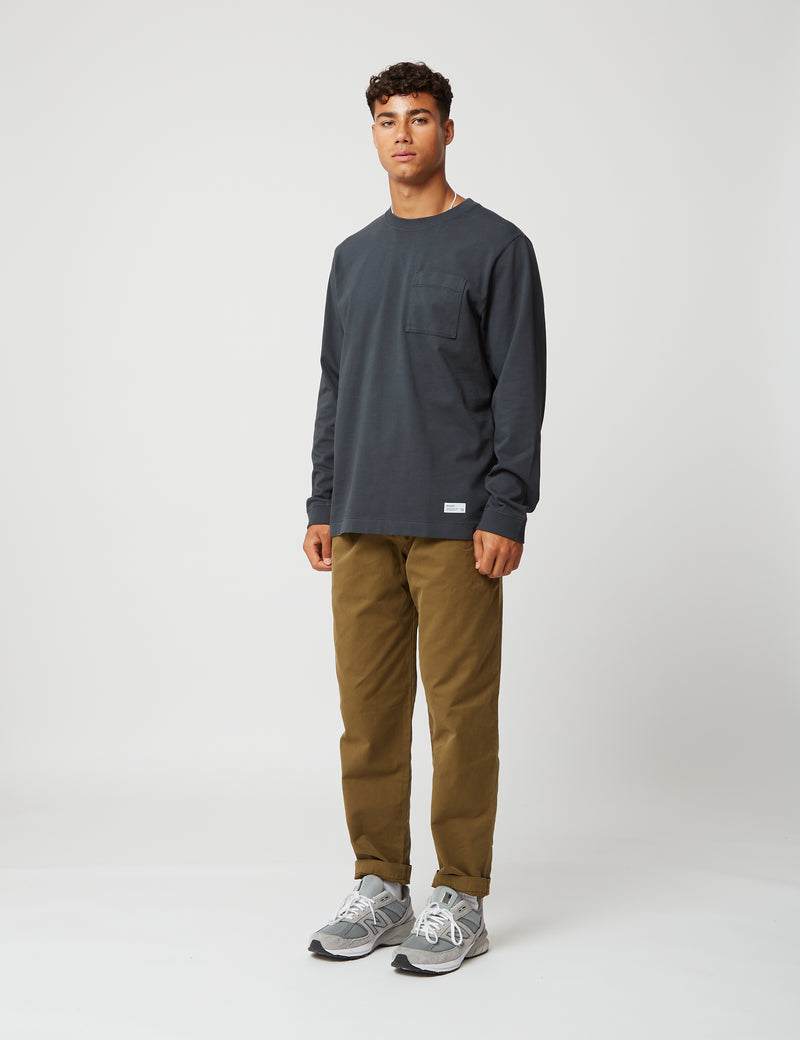 T-Shirt à Manches Longues Bhode Everyday Heavyweight (Bio) - Dusty Black