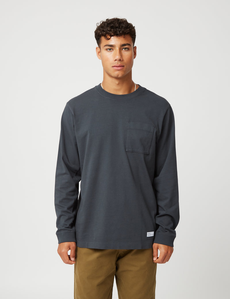 T-Shirt à Manches Longues Bhode Everyday Heavyweight (Bio) - Dusty Black