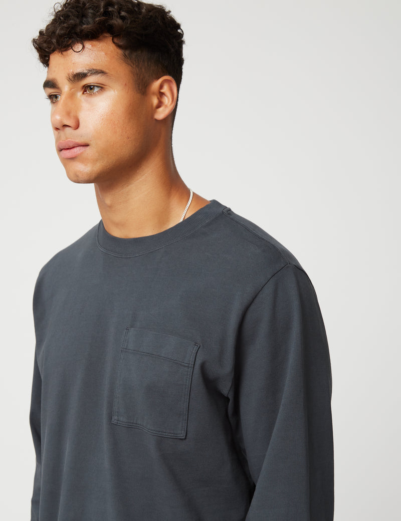 T-Shirt à Manches Longues Bhode Everyday Heavyweight (Bio) - Dusty Black
