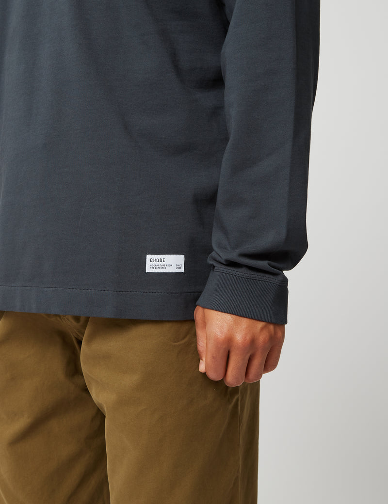 T-Shirt à Manches Longues Bhode Everyday Heavyweight (Bio) - Dusty Black