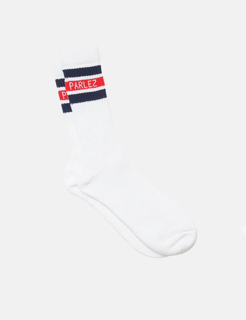 Chaussettes Parlez Block - Marine/Rouge