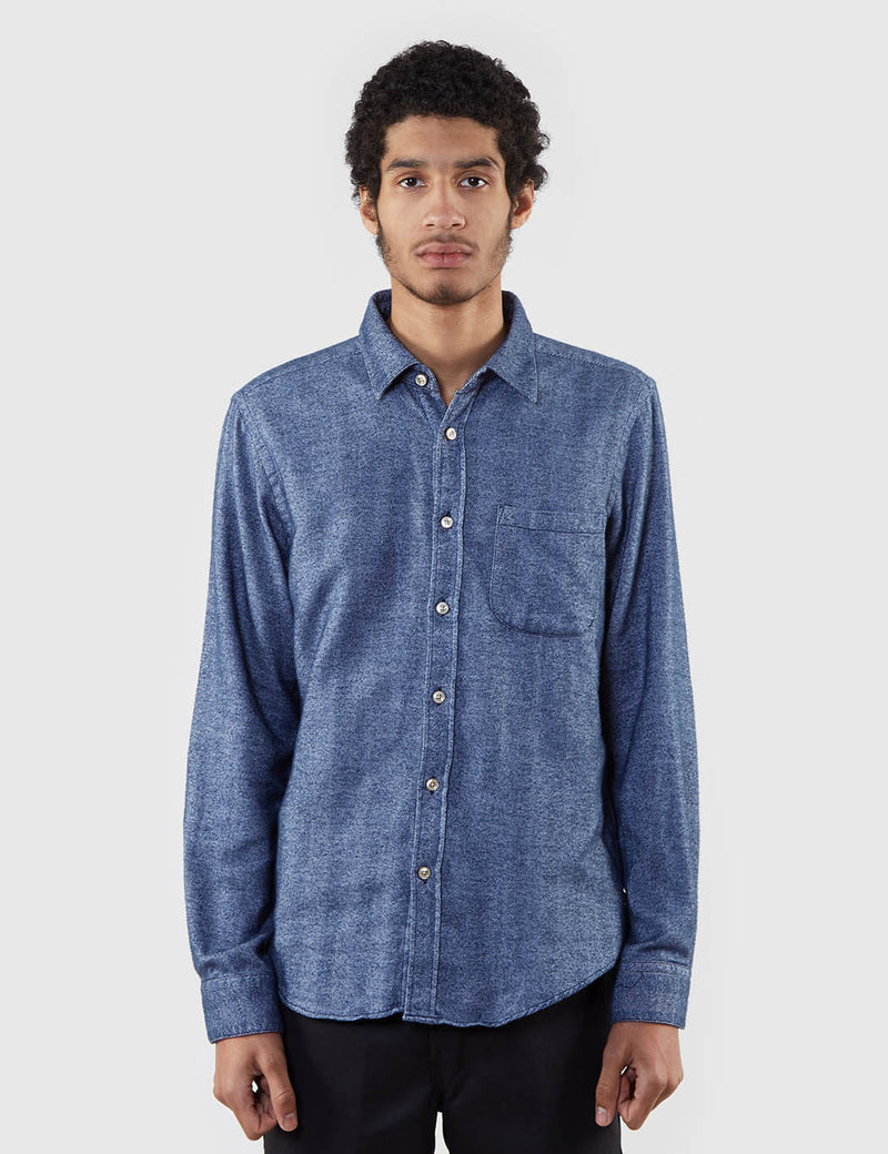 Portuguese Flannel Broca Shirt - Blue