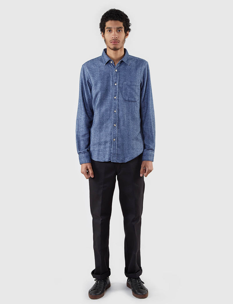 Portuguese Flannel Broca Shirt - Blue