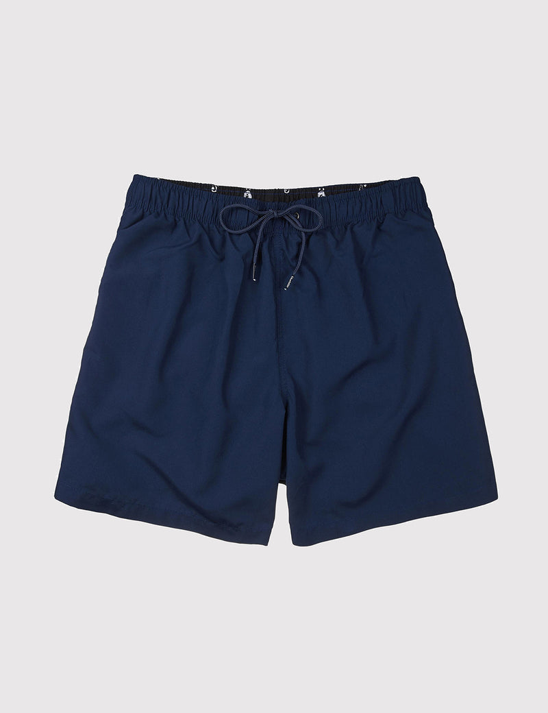 Boardies Drawstring Swim Shorts (Mid-Length) - Navy Blue