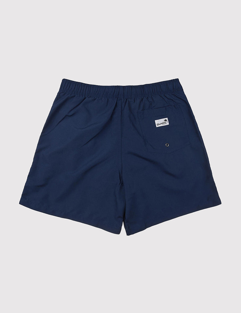 Boardies Drawstring Swim Shorts (Mid-Length) - Navy Blue