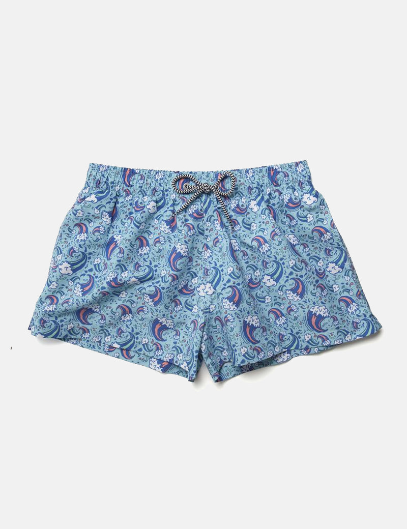 Boardies Wavey DayzShortieスイムショーツ-ブルー